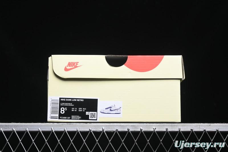 Nike SB Dunk Low Stussy Anniversary Custom Low-Top Casual Skate Shoes - FC1688-197