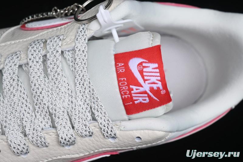 Nike Air Force 1 '07 Low Supreme Casual Sneakers in White/Red - DF0188-011