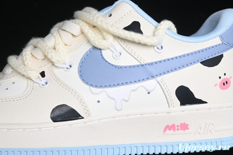 Nike Air Force 1 '07 Low Milk Pig Casual Lace-Up Sneakers - BD7701-110