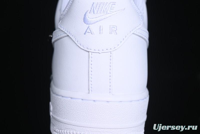 Nike Air Force 1 '07 Low Stussy Collaboration - Crystal Milk Coffee Low-Top Casual Sneakers - IF1686-101