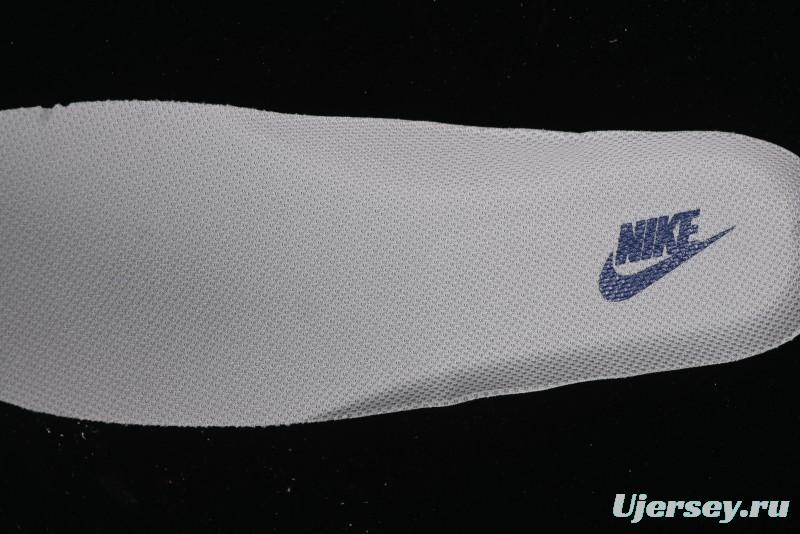 Nike Air Force 1 '07 Low Stussy Collaboration - Grey Pigskin Blue Sole Low-Top Casual Sneakers - SJ6698-005