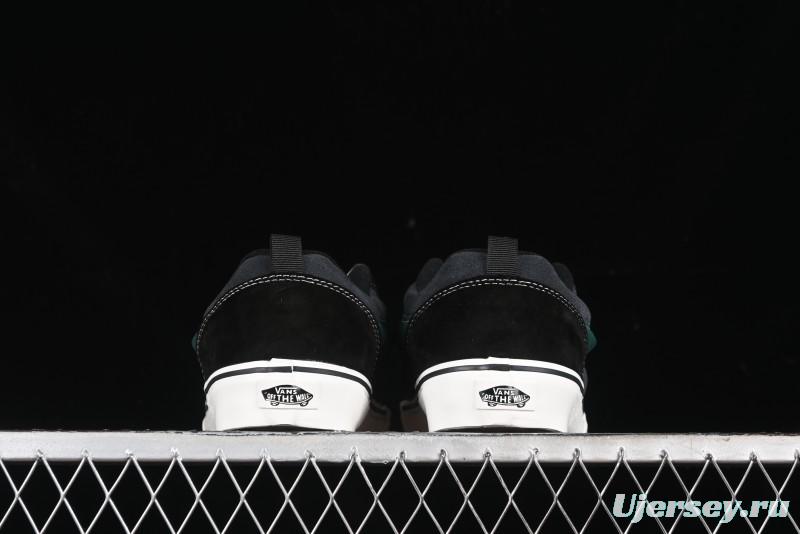 Vans Knu Skool Carbon Grey Black Green Low Top Retro Casual Vulcanized Sneakers - VN000D6CCI2