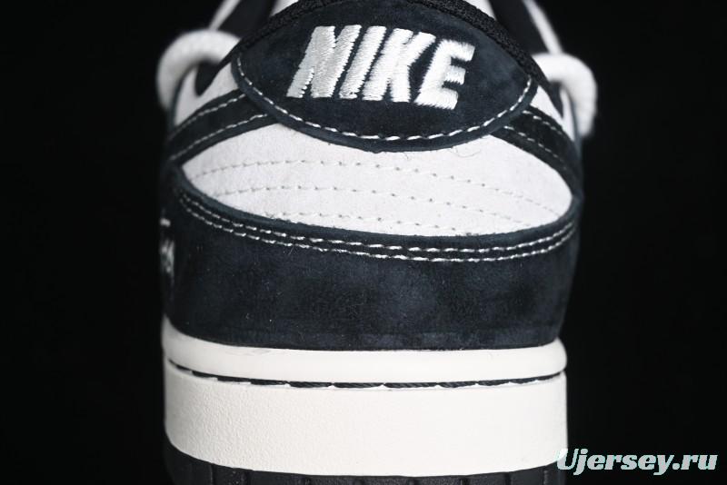 Nike SB Dunk Low Stussy Collaboration - Anniversary High-End Customized Low-Top Casual Skate Shoes - YX5066-209