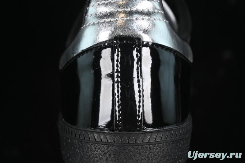 Adidas Samba Atmos IH3364 Patent Leather Black Silver Casual Sneakers