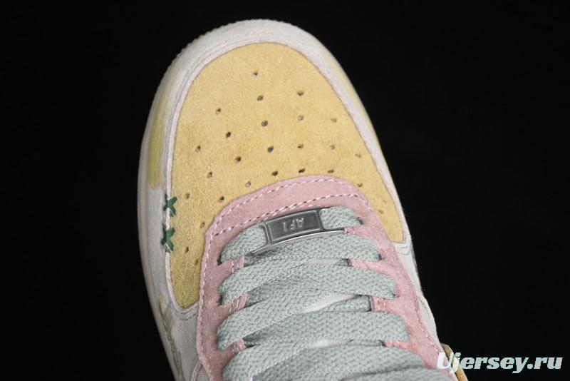 Nike Air Force 1 '07 Low Peach Trees Christmas Eve Limited Custom Casual Sneakers - CD1212-777