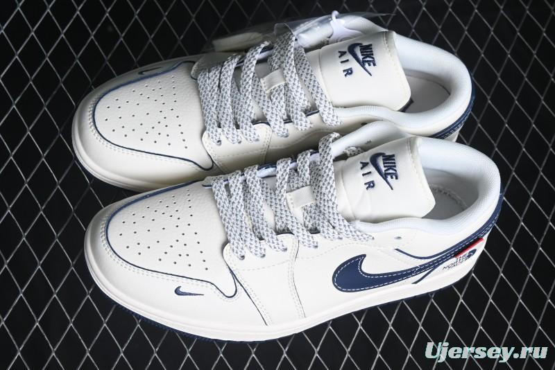 Nike Air Jordan 1 Low Supreme x The North Face Retro Basketball Shoes - XX3318-188