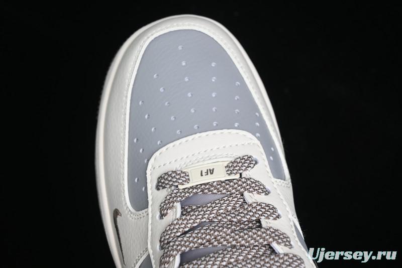 Nike Air Force 1 '07 Low Bape Collaboration - Beige Grey Brown Low Top Casual Sneakers BB6566-210