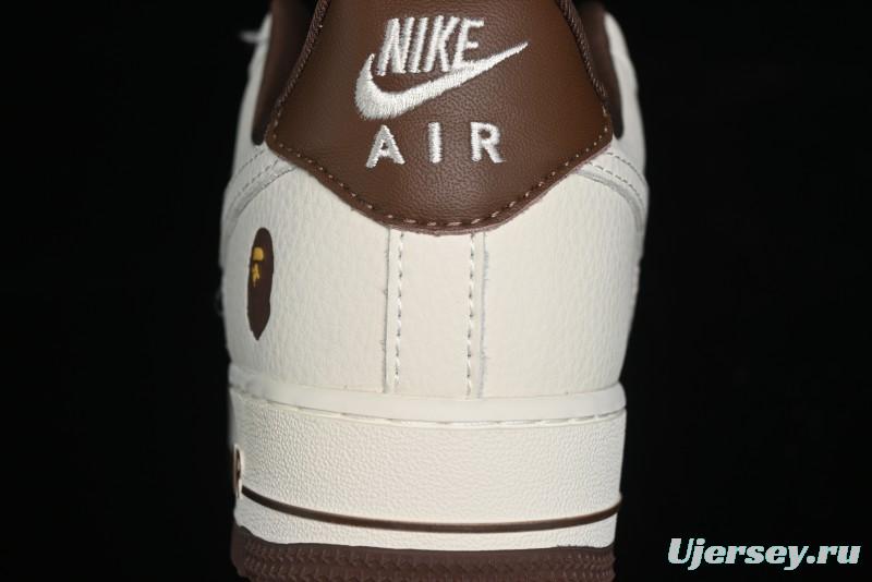 Nike Air Force 1 Low Bape Collaboration - Beige Camo Casual Sneakers - KK1988-019