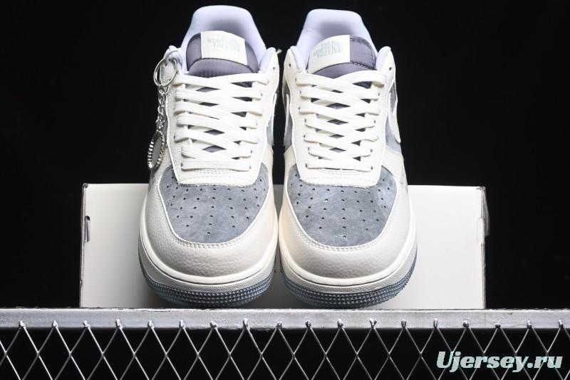 Nike Air Force 1 '07 Low The North Face Collaboration - Beige Grey Sole Low-Top Casual Sneakers - DF0188-014