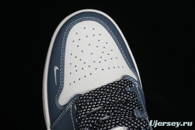 Nike Air Jordan 1 Low Stussy Collaboration Retro Basketball Shoes - XX3318-505