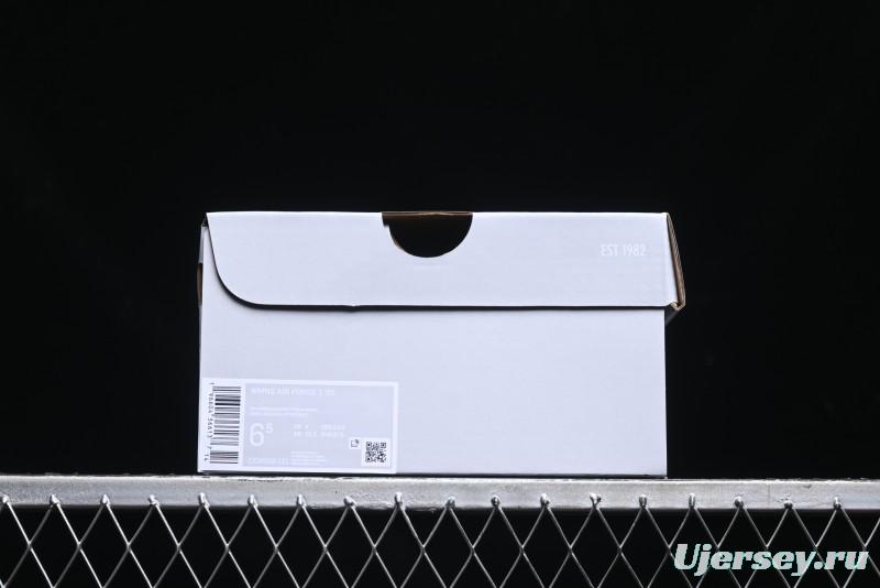 Nike Air Force 1 '07 Low Top Sneakers with Full-Grain Leather and Air Cushion - DD8959-111