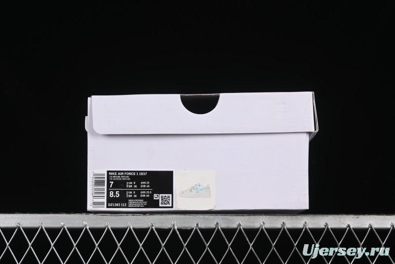 Nike Air Force 1'07 Low "Keep Smile" Casual Lace-Up Sneakers - DZ1328-112