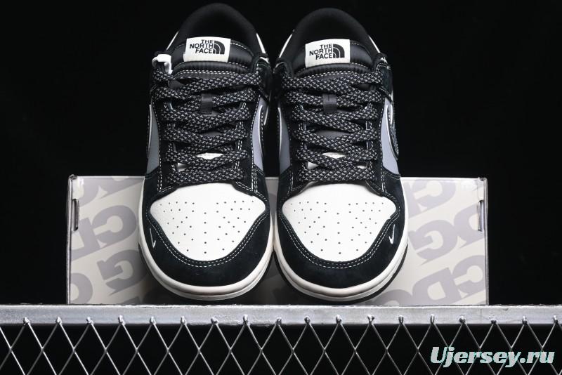 Nike SB Dunk Low The North Face Collaboration - EDG Print Anniversary Customized Low-Top Casual Sneakers - XS1086-005