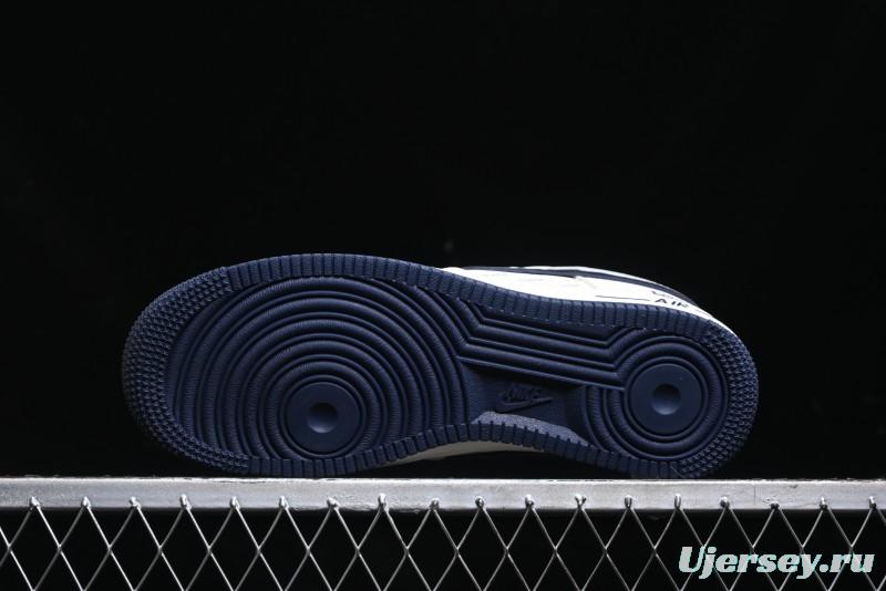 Nike Air Force 1 '07 Low Supreme Collaboration - Light Blue Shadow Swoosh Casual Sneakers - XZ6188-989