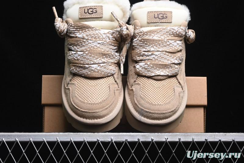 UGG Classic Ultra Mini Mel Two-Tone Lace-Up Low-Top Casual Shoes - 1144032