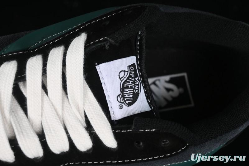 Vans Knu Skool Carbon Grey Black Green Low Top Retro Casual Vulcanized Sneakers - VN000D6CCI2