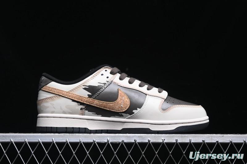 Nike Dunk Low Panda Prank Pioneer Knight Sandstorm Black Brown Low Top Casual Skate Shoes - DD1391-100