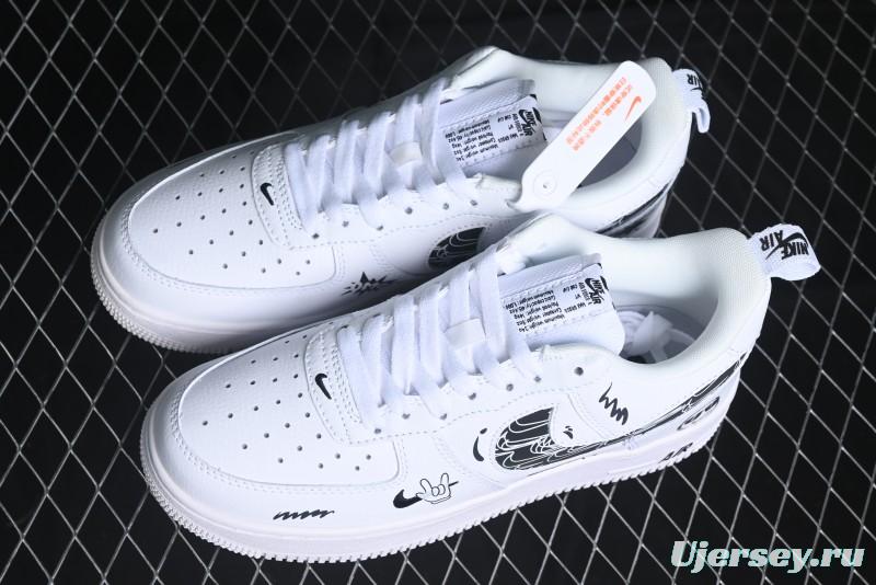 Nike Air Force 1 '07 Low "Smiley Face" Casual Sneakers - FB8971-020