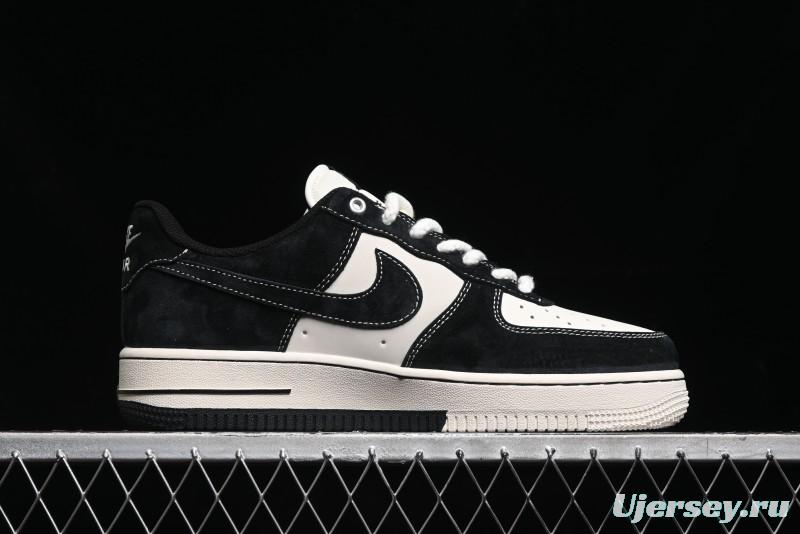 Nike Air Force 1 '07 Low Stussy Collaboration - Black/Red Label Low-Top Casual Sneakers - SJ6698-008