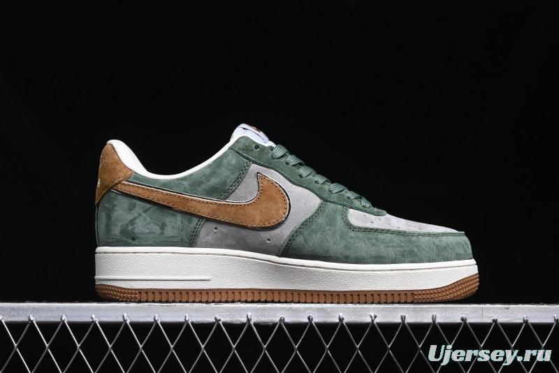 Nike Air Force 1 '07 Low UN Collaboration - Moss Green Low-Top Casual Sneakers - KK1988-022