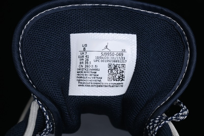 Nike Air Jordan 1 Low Stussy Collaboration - Blue Red Custom High-End Retro Basketball Shoes - SJ9950-049