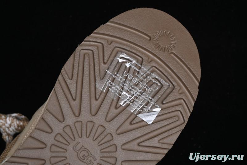 UGG Classic Ultra Mini Mel Two-Tone Lace-Up Low-Top Casual Shoes - 1144032