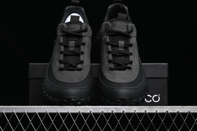 ECCO Off-Road Series Lightweight Cushioned Leather Durable Outdoor Hiking Running Shoes - 63513001001