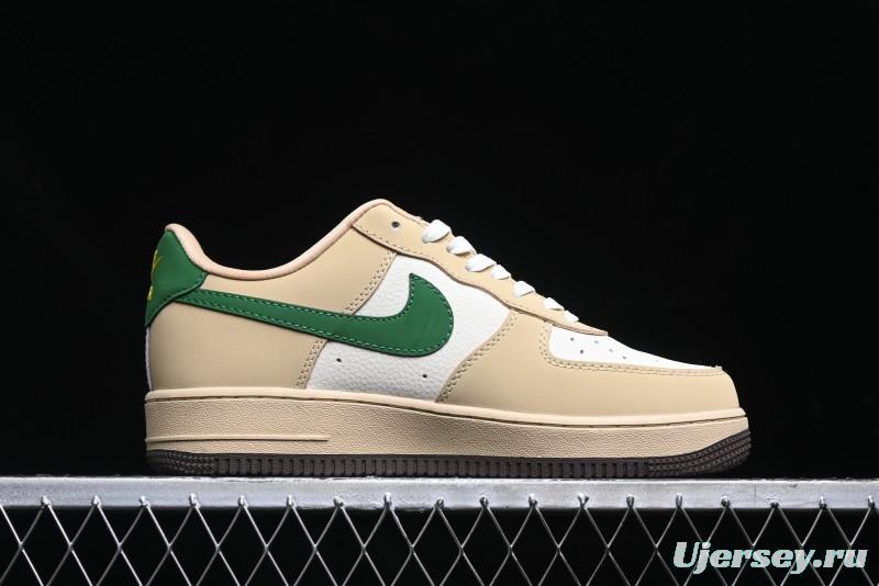Nike Air Force 1'07 Low Gucci Collaboration White Brown Green Low-Top Casual Sneakers - KK1988-024