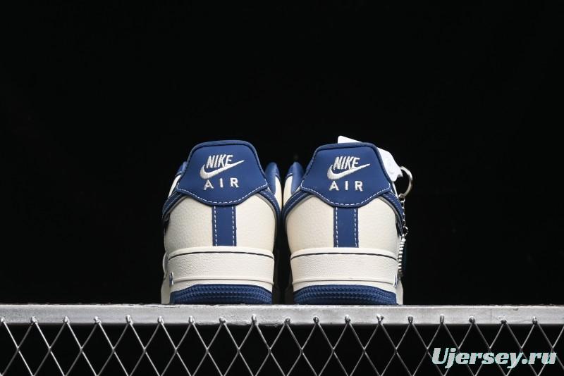 Nike Air Force 1 '07 Low Violent Bear Collaboration - Grey Beige Blue Low-Top Casual Sneakers - KK1988-017