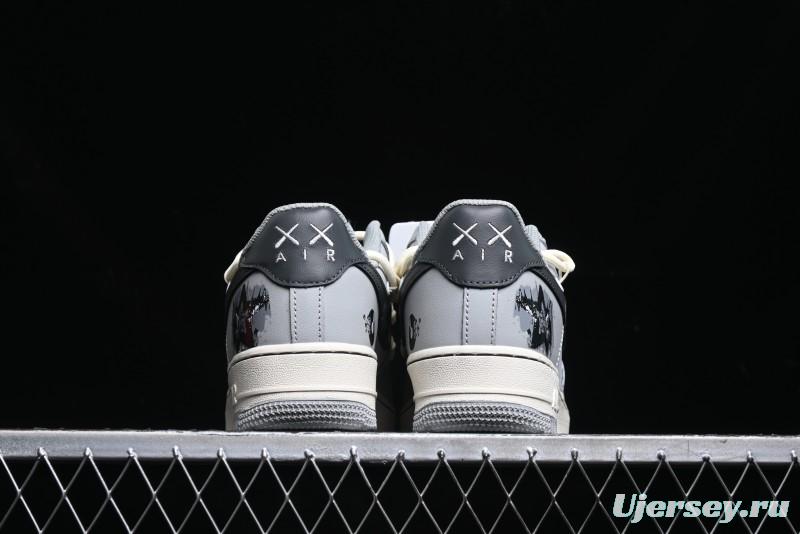 Nike Air Force 1 Low "Vinyl" Casual Sneakers with Lace-Up Design - KS6896-666