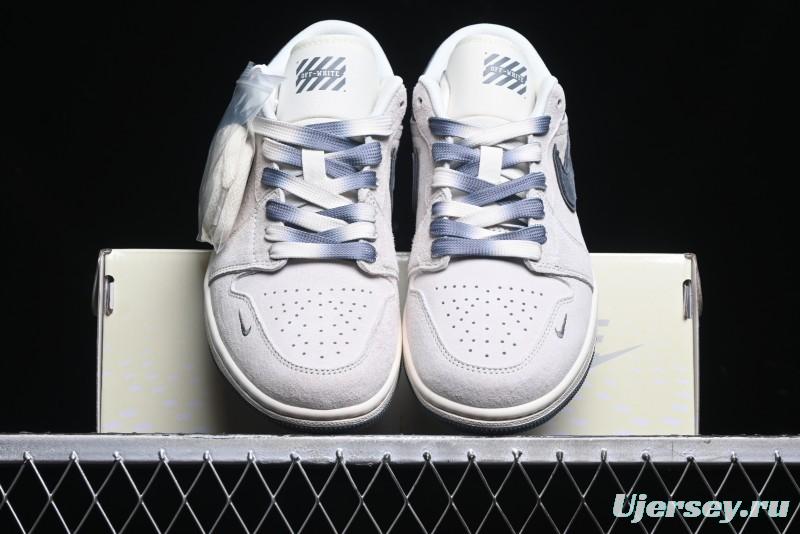 Nike Air Jordan 1 Low OF Collaboration Custom High-End Retro Basketball Shoes - DM9188-002