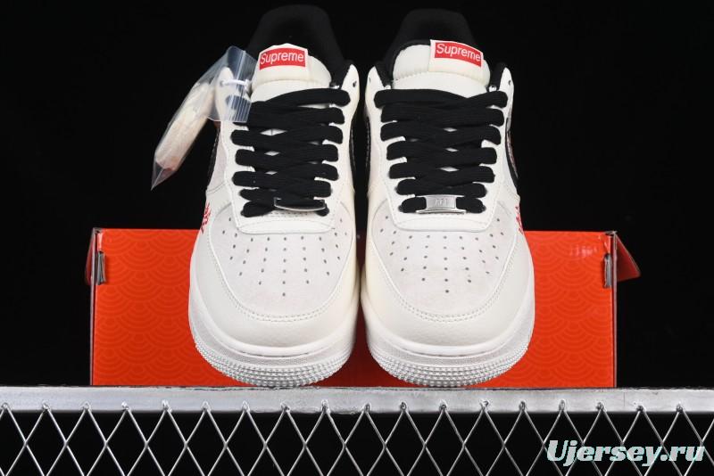 Nike Air Force 1 '07 Low Supreme Snake Year Limited Edition Basketball Shoes with Python Swoosh - DM6688-026