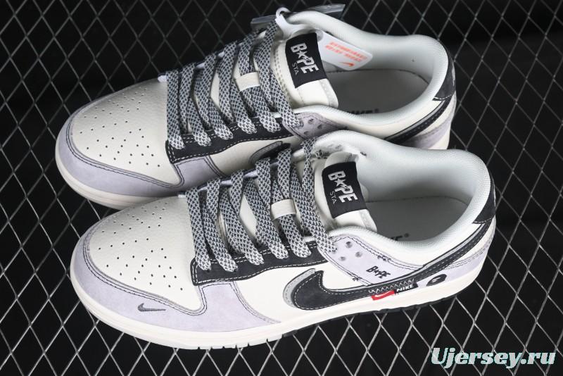 Nike SB Dunk Low BAPE Collaboration Anniversary Customized Low-Top Casual Sneakers - DM6868-031