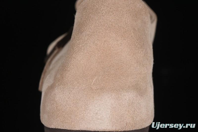 Birkenstock London BS Unisex Slip-On Comfort Shoes with Soft Suede Leather and Lambswool Insole - G.D4