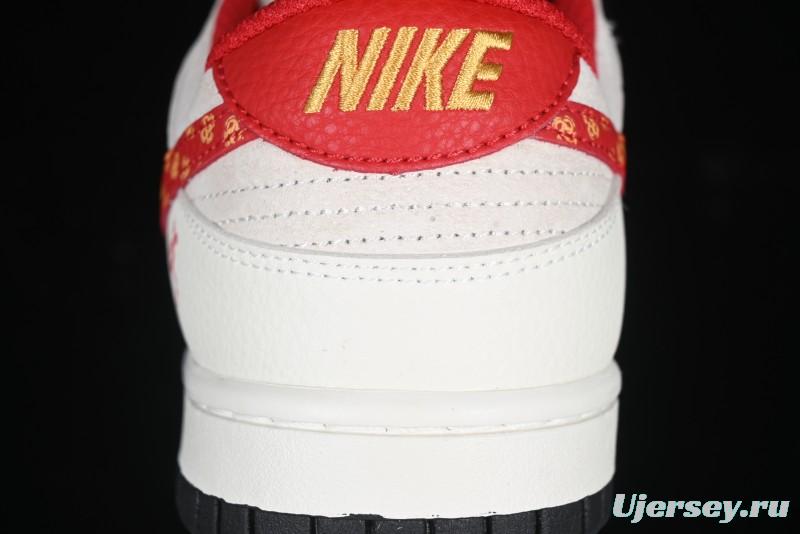 Nike SB Dunk Low Year of the Snake Series Monogram Red Swoosh Anniversary Custom Low-Top Casual Skate Shoes - DJ2024-081