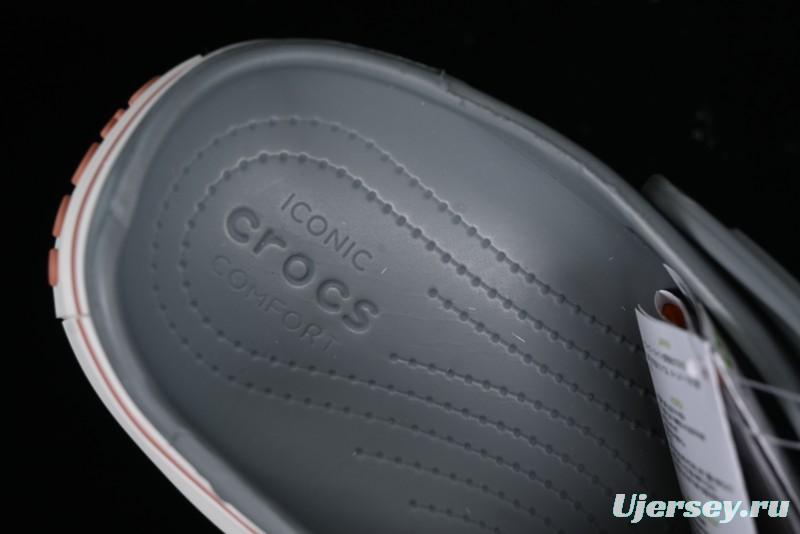 Crocs Crocband Platform Rainbow Comfortable Thick-Soled Clog Sandals - B.D4