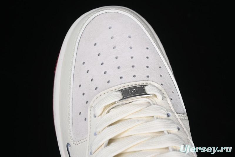 Nike Air Force 1 '07 Low The North Face Collaboration Beige Red Casual Sneakers - DM6688-047