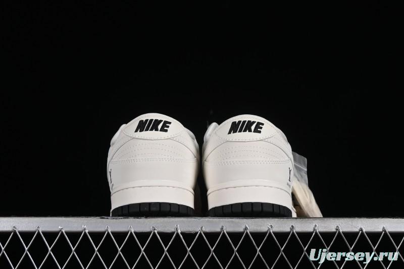 Nike SB Dunk Low LV Collaboration - Double Swoosh Beige Black Anniversary High-End Custom Low-Top Casual Sneakers - XX2025-307