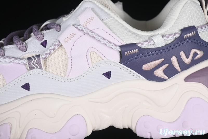 Fila Fusion Retro Mars Running Shoes with Lace-Up Design and Cushioned Sole - F12W432101FGO