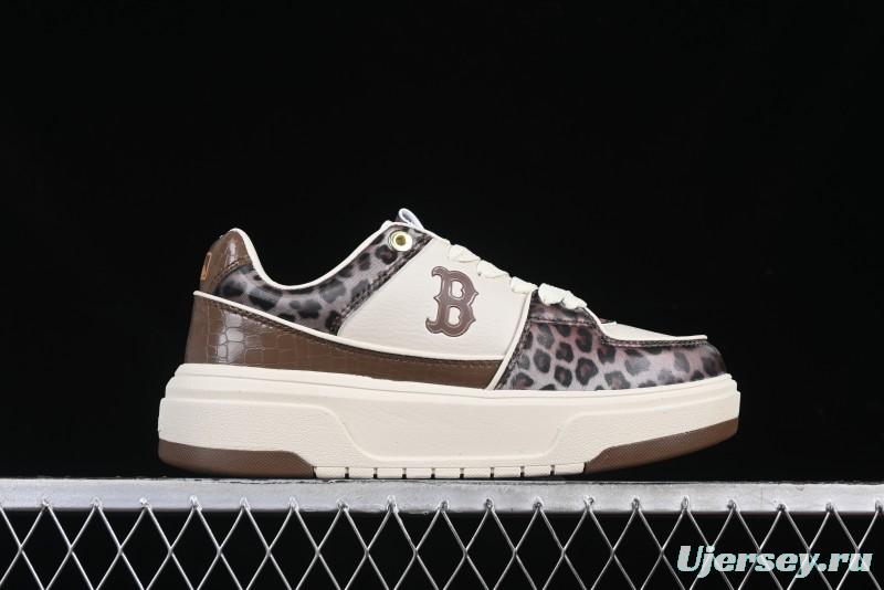 New York Yankees Chunky Liner Lux Leopard Thick Sole Casual Running Shoes - 3ASXCLE4N43BGS