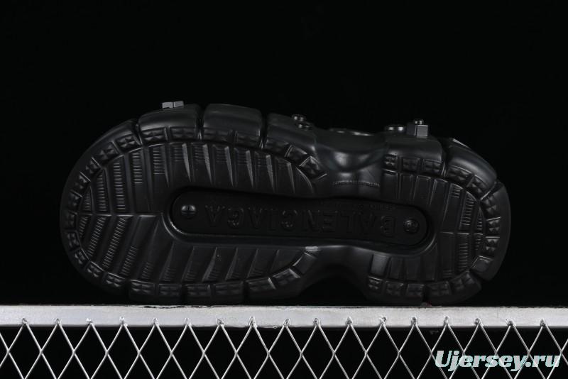 Balenciaga Hardcrocs Slide EVA Round-Toe Ultra Thick Sole Clog Sandals - W1S8N1010