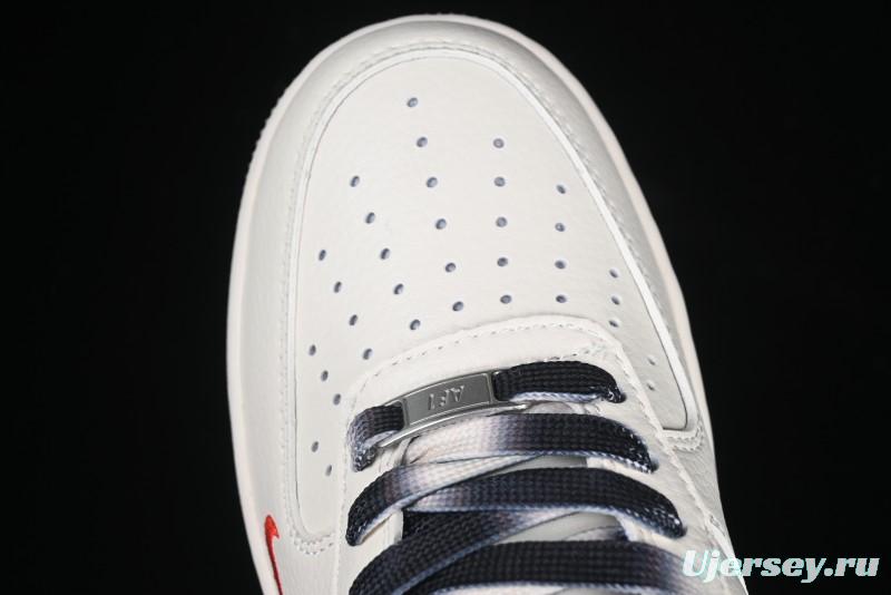 Nike Air Force 1 '07 Low Supreme Collaboration Casual Sneakers with Dual-Color Sole - XZ6188-017