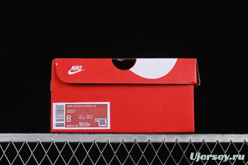 Nike Air Max Correlate Retro Running Shoes with Air Cushion - 580518-106