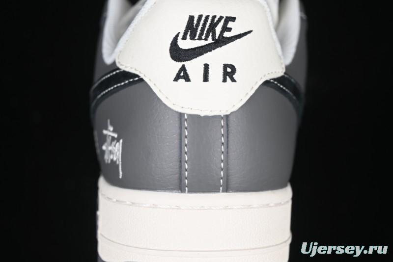 Nike Air Force 1 '07 Low Stussy Collaboration - Nebula Grey Low-Top Casual Sneakers - XZ3328-168