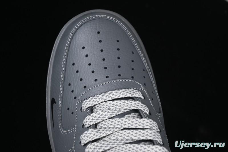 Nike Air Force 1 '07 Low Custom Graffiti Broken Swoosh Casual Sneakers - DM0970-132