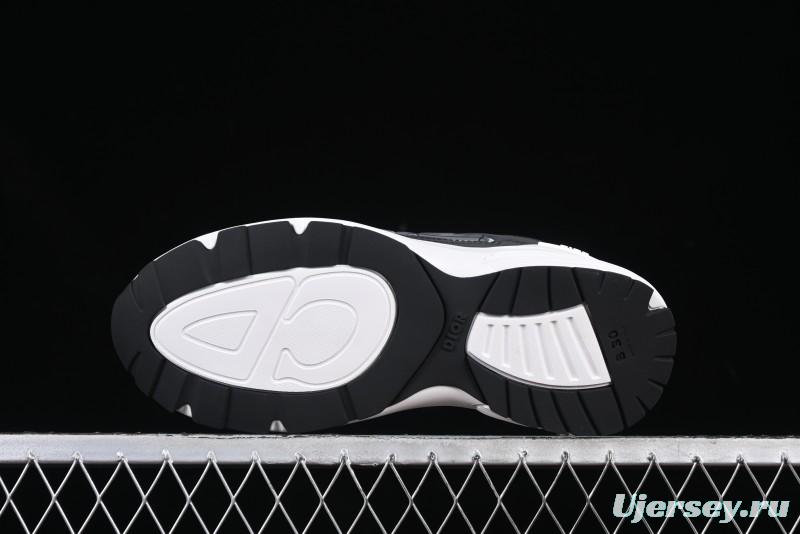 Dior B30 Sneakers with Reflective CD30 Logo and Lightweight Rubber Sole - CD30