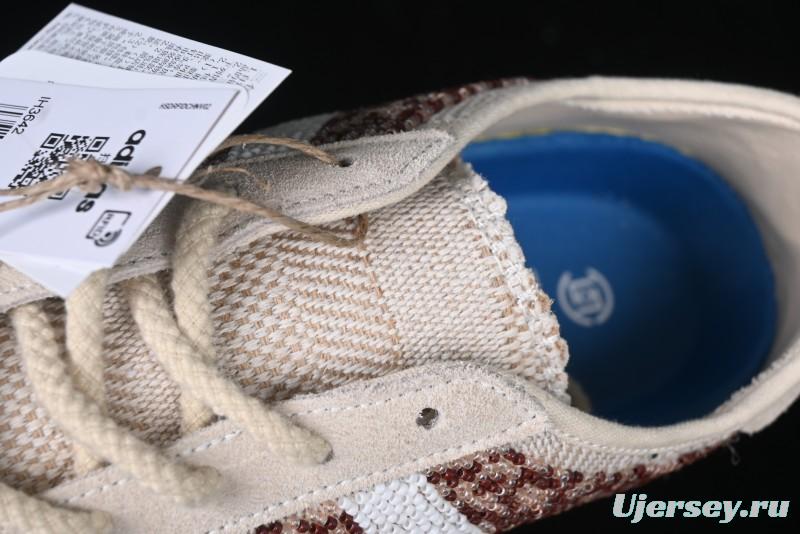 Adidas Clot x Originals Gazelle Indoor Retro Casual Slip-Resistant Wear-Resistant Low-Top Sneakers - IH3642