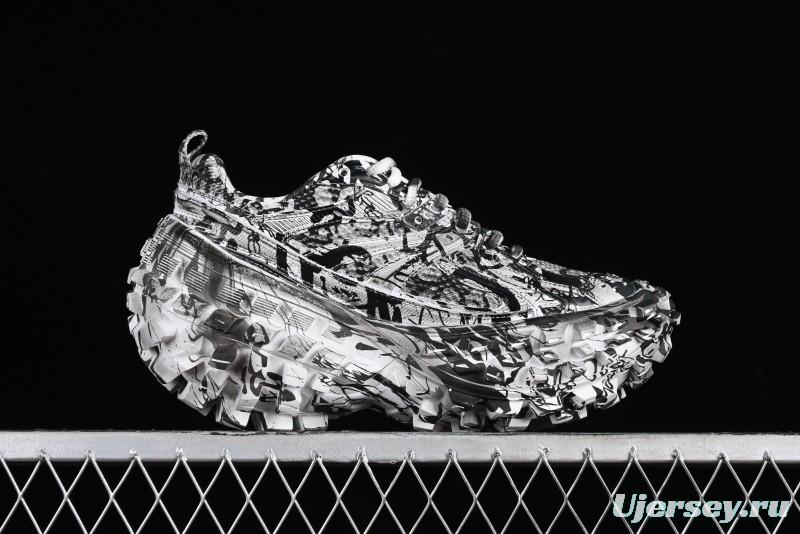 Balenciaga Defender Rubber Platform Sneakers Low-Top Tank Tread Tire Design Outdoor Casual Sports Running Shoes - W2RG19010