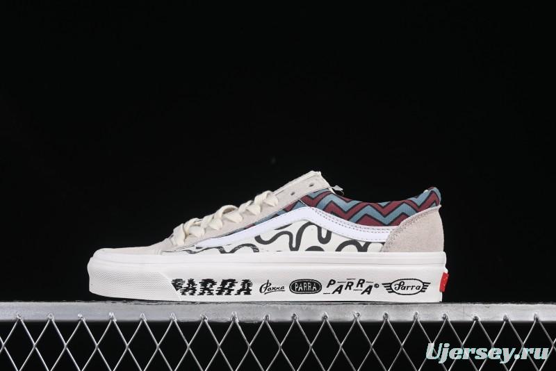 Vans Parra x Otw By Vans Low-Top Casual Skate Shoes with Surrealist Pop Art Design - VN0A3WKT4QA