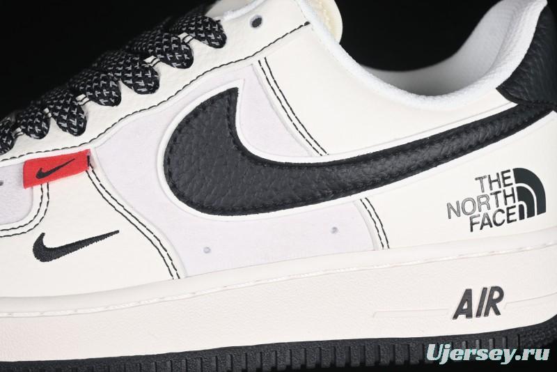 Nike Air Force 1'07 Low The North Face Collaboration Beige Black Red Label Casual Sneakers - BB7518-010